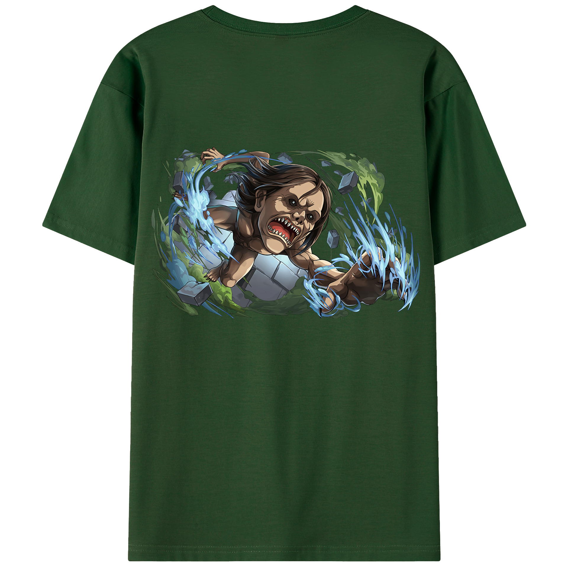（画像用） 進撃の巨人 Attack on Titan 綿100％半袖Tシャツ（背面プリント）